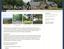 Tablet Screenshot of highreachfarm.com